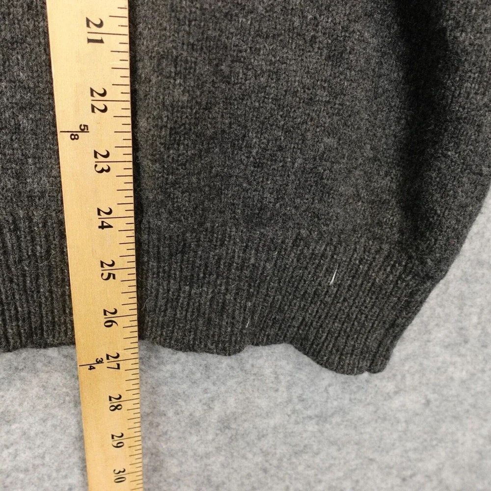Vintage 90s POLO RALPH‎ LAUREN Sweater Mens L Heather High Neck Wool Quarter Zip